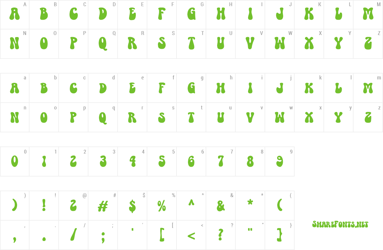 Font Blue Sugar Groovy preview